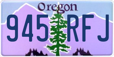 OR license plate 945RFJ