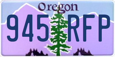 OR license plate 945RFP