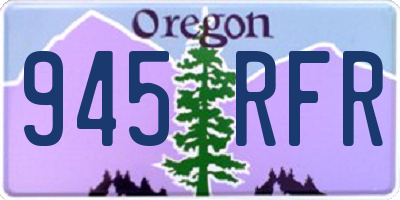 OR license plate 945RFR
