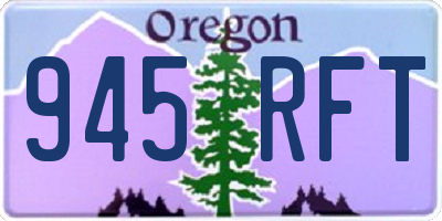 OR license plate 945RFT