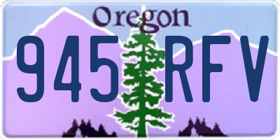 OR license plate 945RFV
