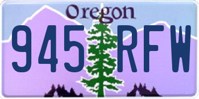 OR license plate 945RFW