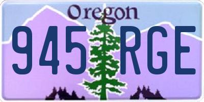 OR license plate 945RGE