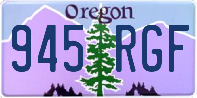 OR license plate 945RGF