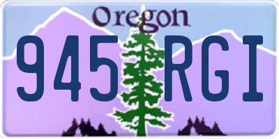 OR license plate 945RGI