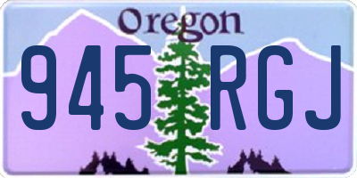 OR license plate 945RGJ