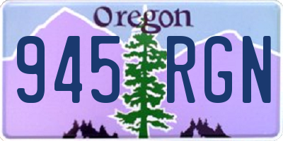 OR license plate 945RGN