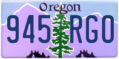 OR license plate 945RGO