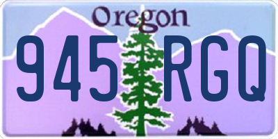 OR license plate 945RGQ
