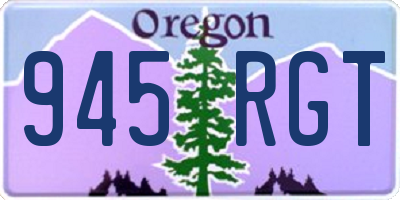 OR license plate 945RGT