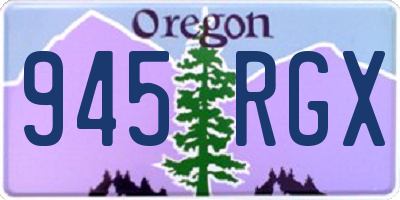 OR license plate 945RGX