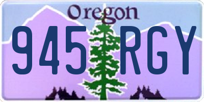 OR license plate 945RGY