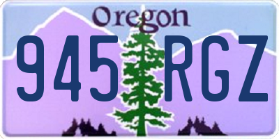 OR license plate 945RGZ
