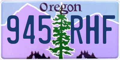 OR license plate 945RHF
