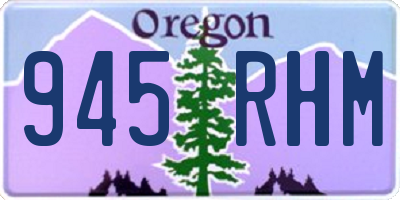 OR license plate 945RHM