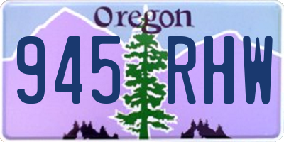 OR license plate 945RHW