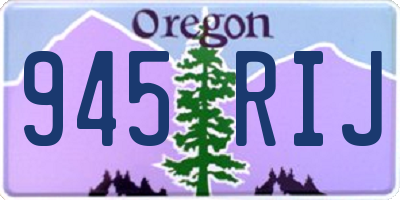 OR license plate 945RIJ