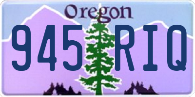 OR license plate 945RIQ