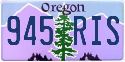 OR license plate 945RIS
