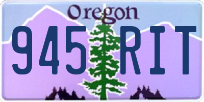 OR license plate 945RIT