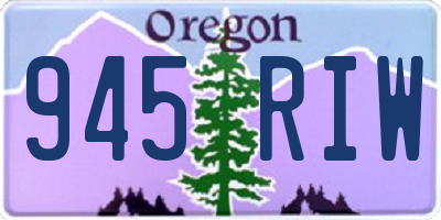 OR license plate 945RIW