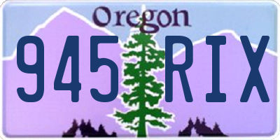 OR license plate 945RIX