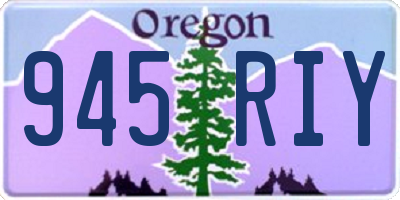 OR license plate 945RIY