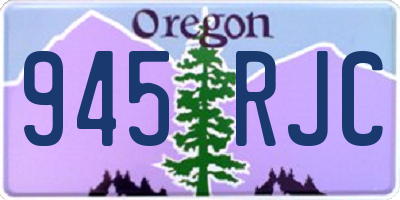 OR license plate 945RJC