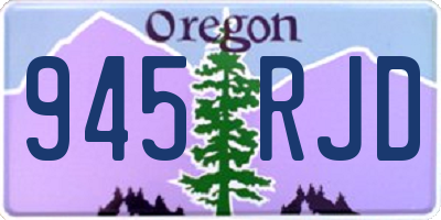 OR license plate 945RJD