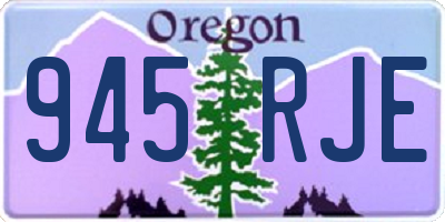 OR license plate 945RJE