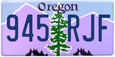 OR license plate 945RJF