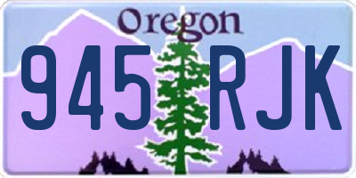 OR license plate 945RJK