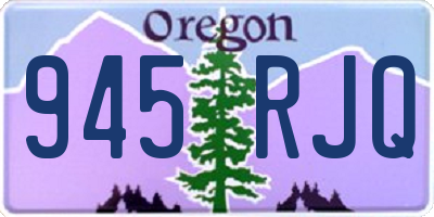 OR license plate 945RJQ