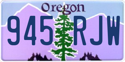 OR license plate 945RJW