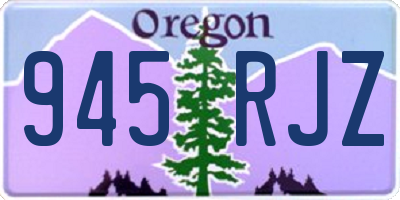 OR license plate 945RJZ