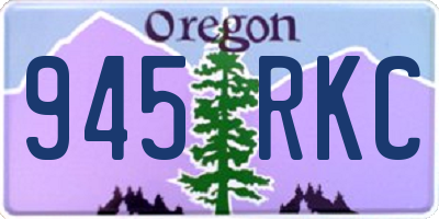 OR license plate 945RKC