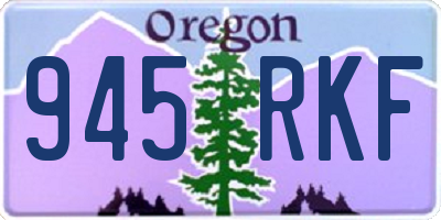 OR license plate 945RKF
