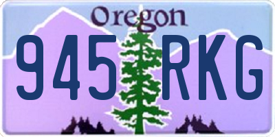 OR license plate 945RKG