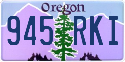 OR license plate 945RKI