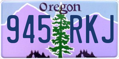 OR license plate 945RKJ