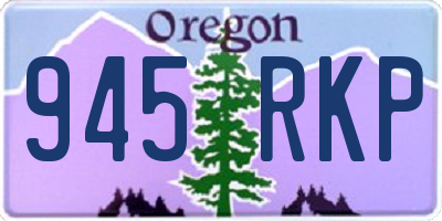 OR license plate 945RKP