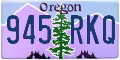 OR license plate 945RKQ