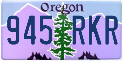 OR license plate 945RKR