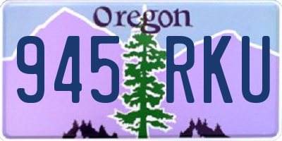 OR license plate 945RKU