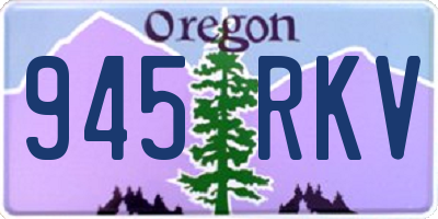 OR license plate 945RKV