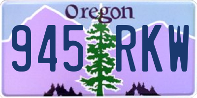 OR license plate 945RKW