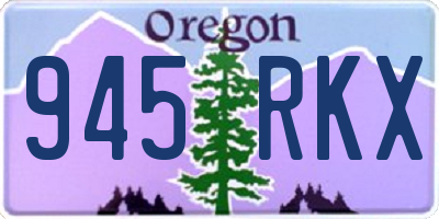 OR license plate 945RKX