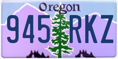 OR license plate 945RKZ