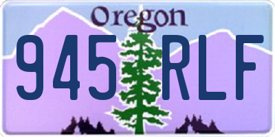 OR license plate 945RLF