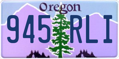 OR license plate 945RLI